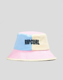 Headwear*Rip Curl Girls' Mixed Bucket Hat Light Pink