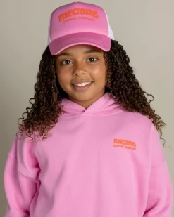 Headwear*Rip Curl Girls' Mixed Revival Trucker Cap Pink