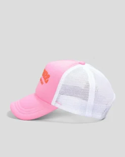 Headwear*Rip Curl Girls' Mixed Revival Trucker Cap Pink
