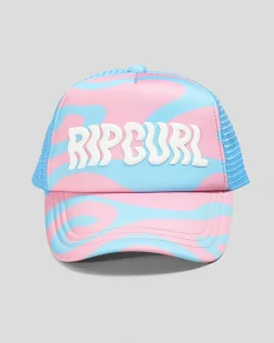 Clearance Girls' Mixed Revival Trucker Cap Kids Headwear