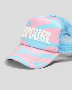 Clearance Girls' Mixed Revival Trucker Cap Kids Headwear