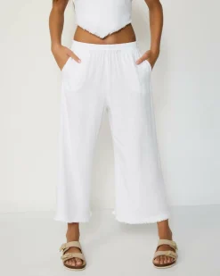 Bottoms*Mooloola Girls' Moni Dallis Beach Pants White