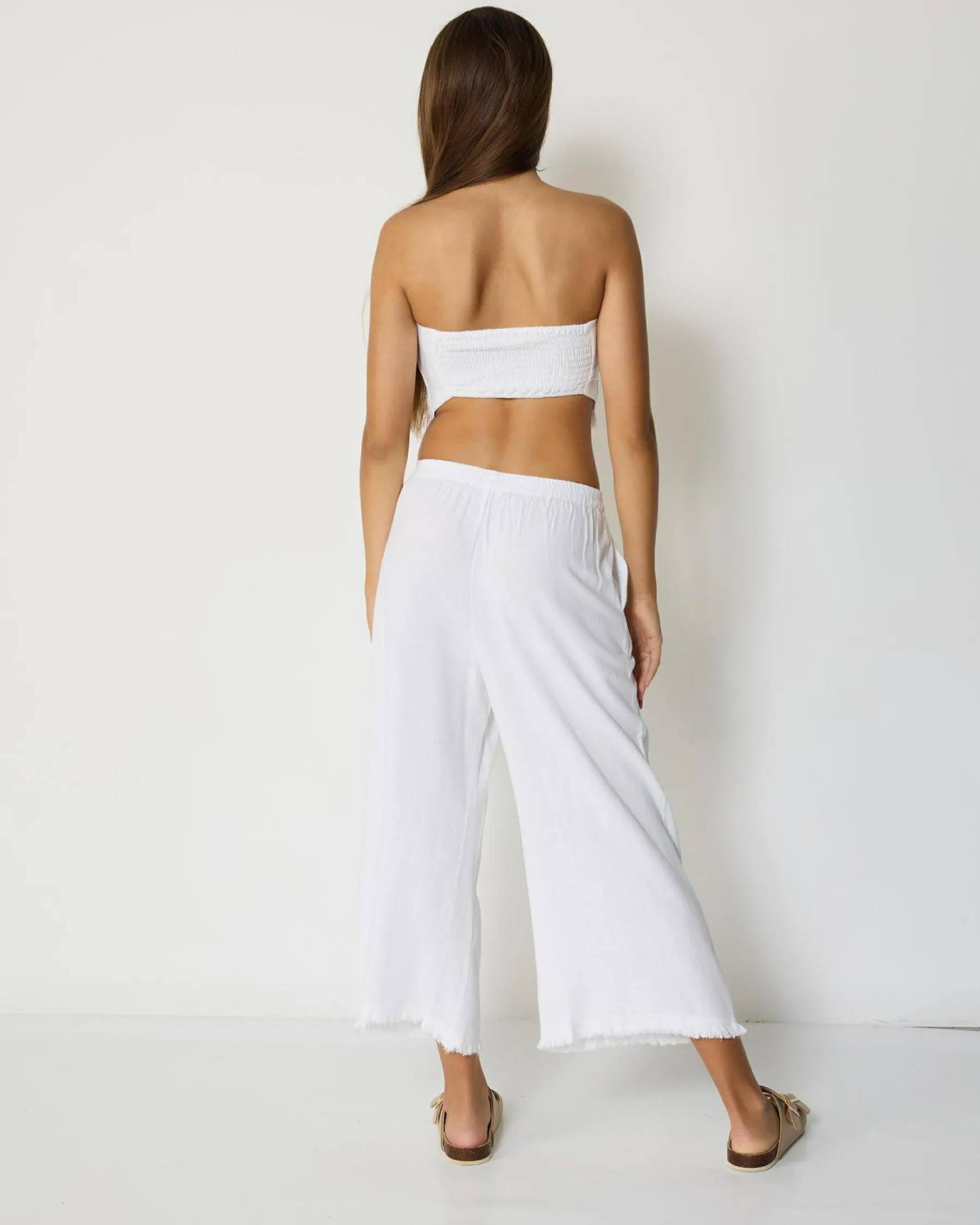 Bottoms*Mooloola Girls' Moni Dallis Beach Pants White