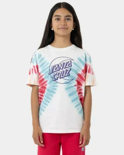 Hot Girls' Moon Dot Outline Front T-Shirt Kids Tops