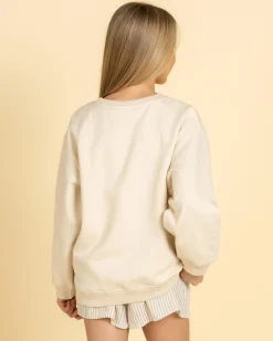 Outerwear*Roxy Girls' Morning Hike Pullover Parchment