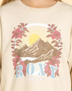Outerwear*Roxy Girls' Morning Hike Pullover Parchment
