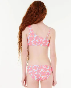 Sale Girls' Neon Isles Floral Bikini Set Kids Bikinis