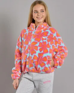 Hot Girls' Neon Isles Polar Fleece Kids Outerwear