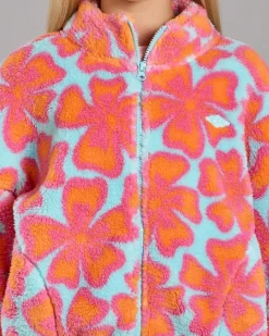 Hot Girls' Neon Isles Polar Fleece Kids Outerwear