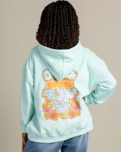Discount Girl's Neon Isles Surfer Hoodie Kids Outerwear