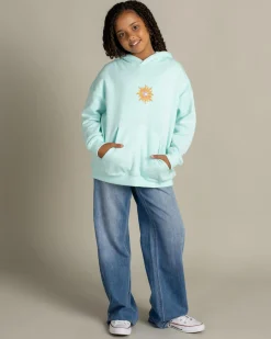 Discount Girl's Neon Isles Surfer Hoodie Kids Outerwear