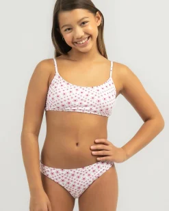 Bikinis*Topanga Girls' Nevaeh Bralette Bikini Set Pink