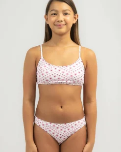 Bikinis*Topanga Girls' Nevaeh Bralette Bikini Set Pink