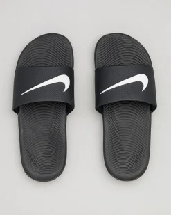 Slides & Sandals*Nike Girls' Kawa Slide Sandals Black/white