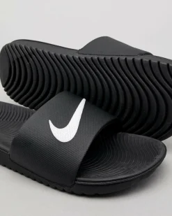 Slides & Sandals*Nike Girls' Kawa Slide Sandals Black/white