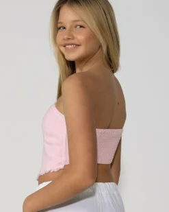 Tops*Mooloola Girls' Nina Dallis Scarf Top Baby Pink