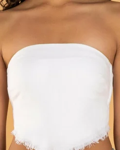 Tops*Mooloola Girls' Nina Dallis Scarf Top White