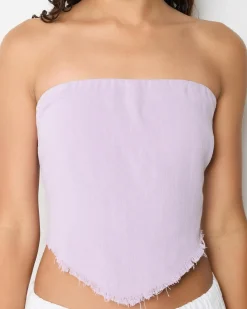 Tops*Mooloola Girls' Nina Dallis Scarf Top Lilac