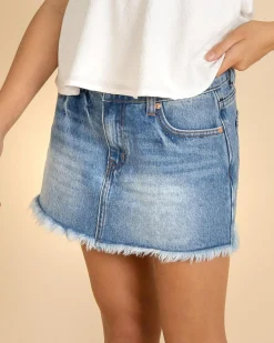 New Girls' Nixie Denim Skort Kids Denim|Bottoms