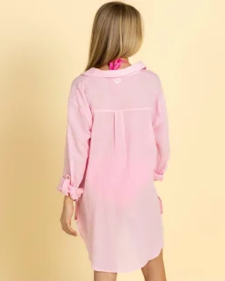 Beach Covers & Overswim*Topanga Girls' Noosa Cover Up Baby Pink