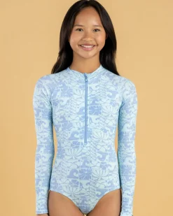Discount Girls' Oceanic Rib Surfsuit Kids Surf|Wetsuits & Surfsuits