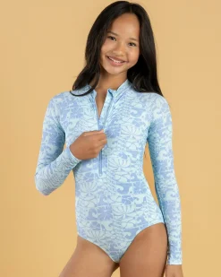 Discount Girls' Oceanic Rib Surfsuit Kids Surf|Wetsuits & Surfsuits