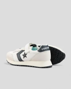 Sneakers*Converse Girls' Omega Trainer Easy On Shoes Vintage White/black/vintage White
