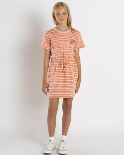 Dresses*Santa Cruz Girls' Oval Dot Mono Dress Orange