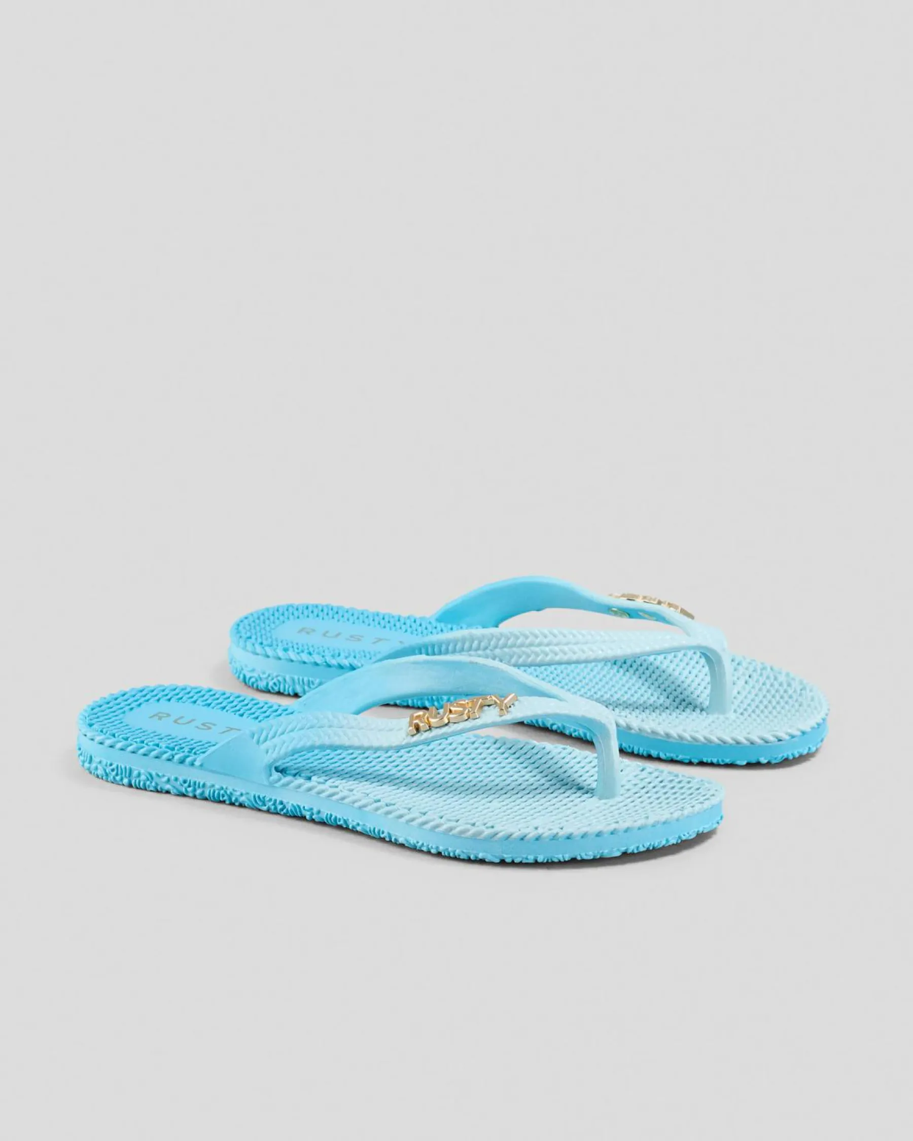 Flip Flops*Rusty Girls' Palm Springs Thongs Plume / Oahu Blue