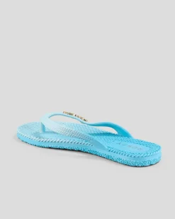 Flip Flops*Rusty Girls' Palm Springs Thongs Plume / Oahu Blue