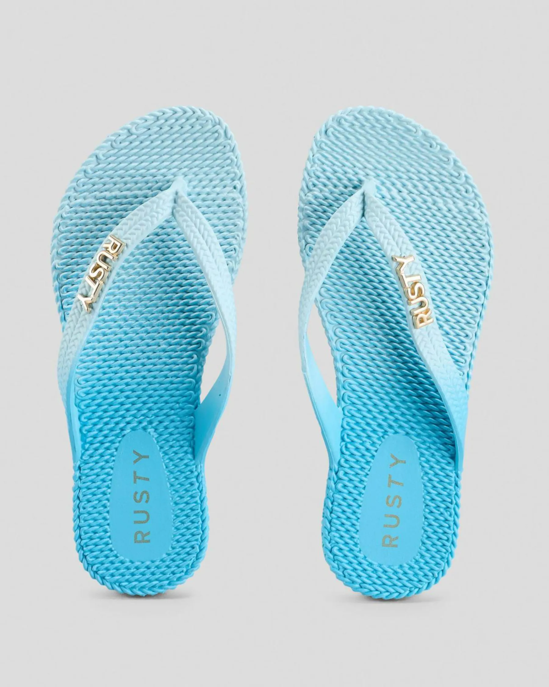 Flip Flops*Rusty Girls' Palm Springs Thongs Plume / Oahu Blue