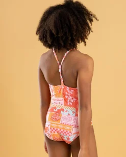 Surf|One Pieces*Rip Curl Girls' Paradise Club One Piece Swimsuit Multico