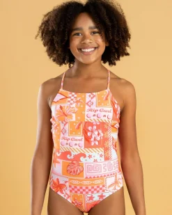 Surf|One Pieces*Rip Curl Girls' Paradise Club One Piece Swimsuit Multico