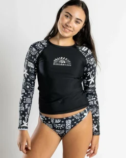 Hot Girls' Paradise Stamp Rash Vest Set Kids Rash Vests