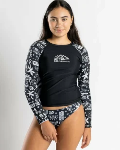 Hot Girls' Paradise Stamp Rash Vest Set Kids Rash Vests