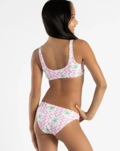Online Girls' Party Waves Bralette Bikini Set Kids Bikinis