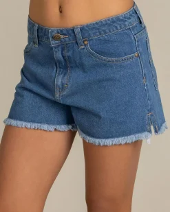 Outlet Girls' Penny Kick Flare Denim Shorts Kids Denim|Bottoms