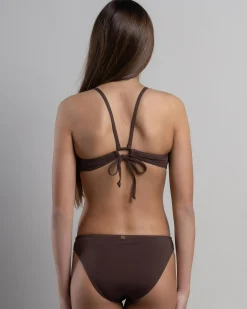 Bikinis*Kaiami Girls' Phoebe Bralette Bikini Set Dark Choc