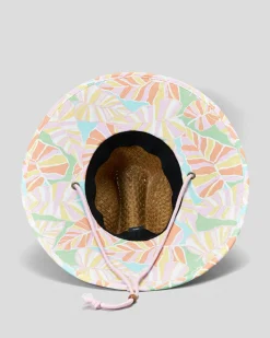 Headwear*Roxy Girls' Pina to My Colada Panama Hat Quiet Green Into The Jungle