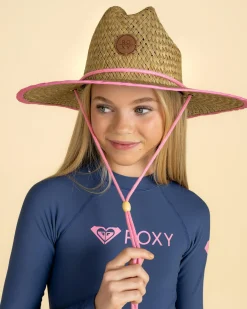 Outlet Girls' Pina To My Colada Solid Panama Hat Kids Headwear