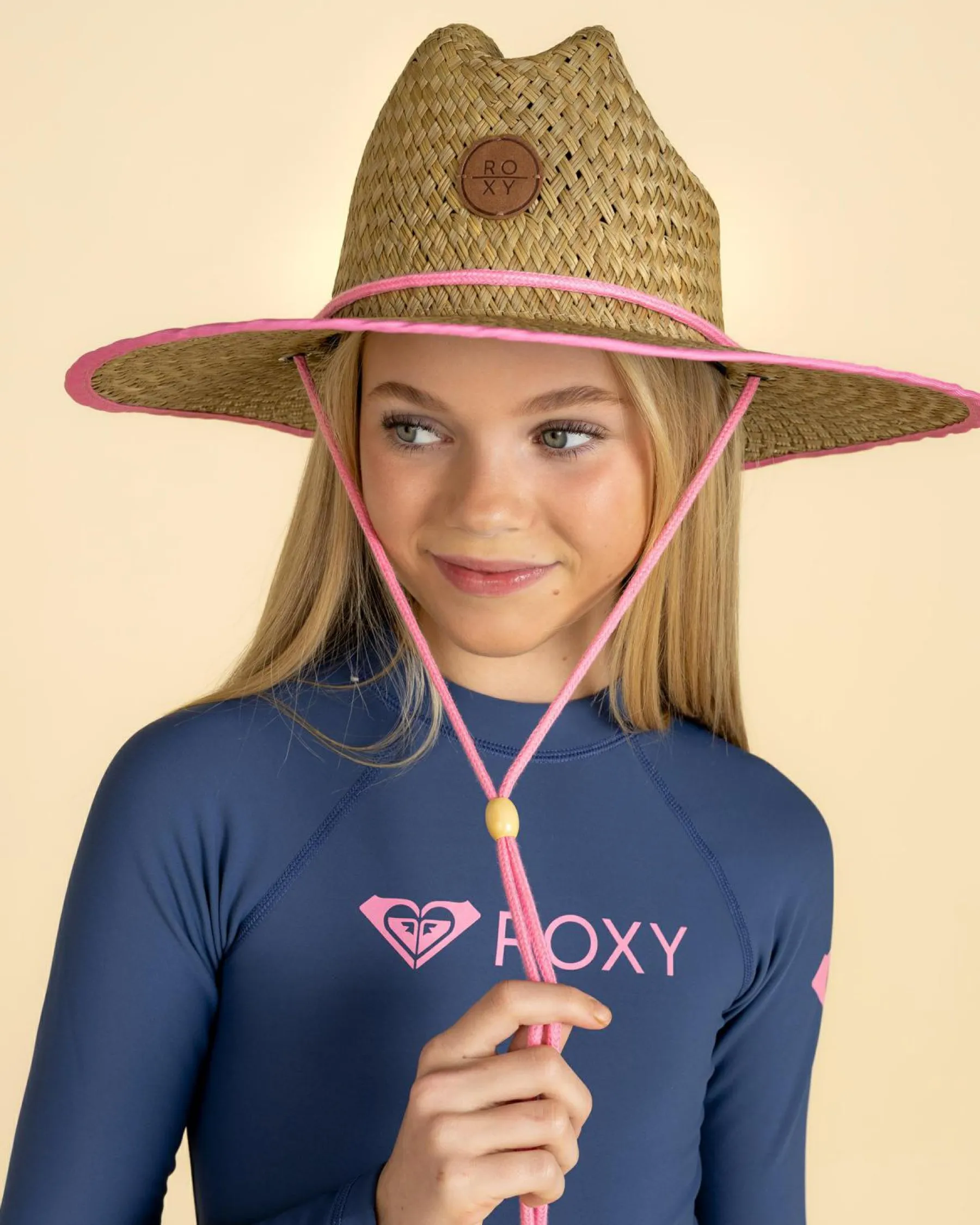 Outlet Girls' Pina To My Colada Solid Panama Hat Kids Headwear