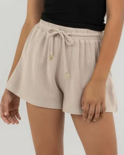 Bottoms*Ava And Ever Girls' Playa Shorts Latte