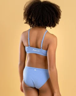 Bikinis*Rip Curl Girls' Premium Rib 2.0 Bikini Set Blue