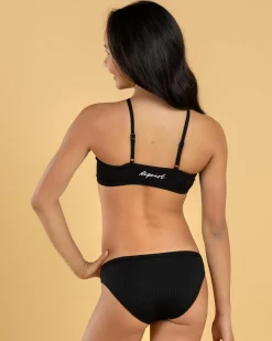 Bikinis*Rip Curl Girls' Premium Rib 2.0 Bikini Set Black