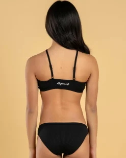 Bikinis*Rip Curl Girls' Premium Rib 2.0 Bikini Set Black