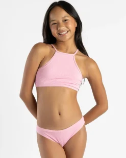 Clearance Girls' Premium Rib Bikini Set Kids Bikinis