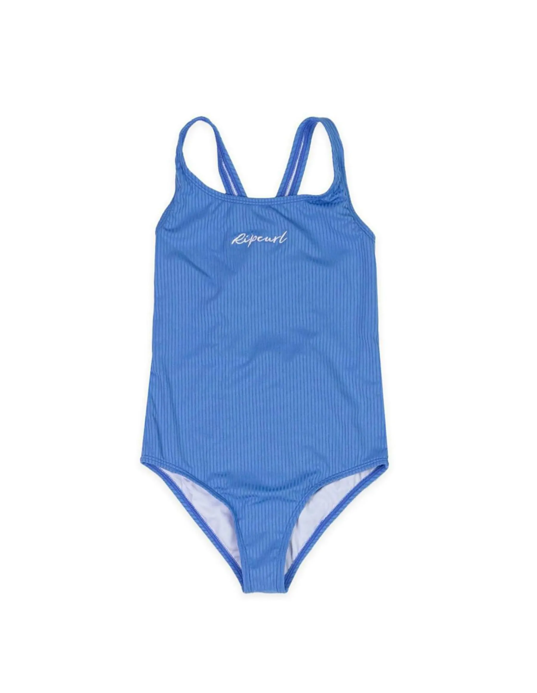 Surf|One Pieces*Rip Curl Girls' Premium Rib One Piece Swimsuit Bright Blue