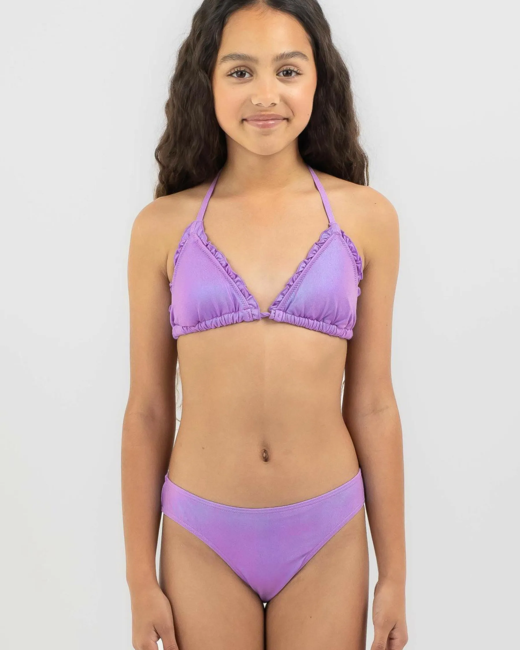 Discount Girls' Princess Triangle Bikini Set Kids Bikinis