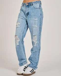 Outlet Girls' Rebel Straight Leg Jeans Kids Jeans|Denim