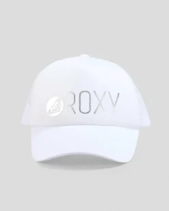 Headwear*Roxy Girls' Reggae Town Trucker Cap Bright White